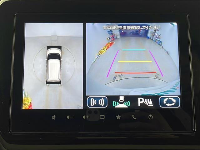 ソリオ ハイブリッドMZ 純正9型ナビ 全方位カメラ ビルトインETC 両側パワースライドドア シートヒーター 追従式クルーズコントロール コーナーセンサー 衝突被害軽減ブレーキ レーンキープアシスト ヘッドアップディスプレイ(3枚目)