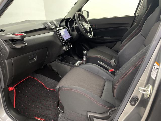スイフトスポーツ ベースグレード 社外9型SDナビ バックカメラ 運転席シートヒーター レーダークルーズコントロール ビルトインETC ブラインドスポットモニター レーンキープアシスト 衝突軽減ブレーキ 横滑り防止 純正フロアマット(37枚目)