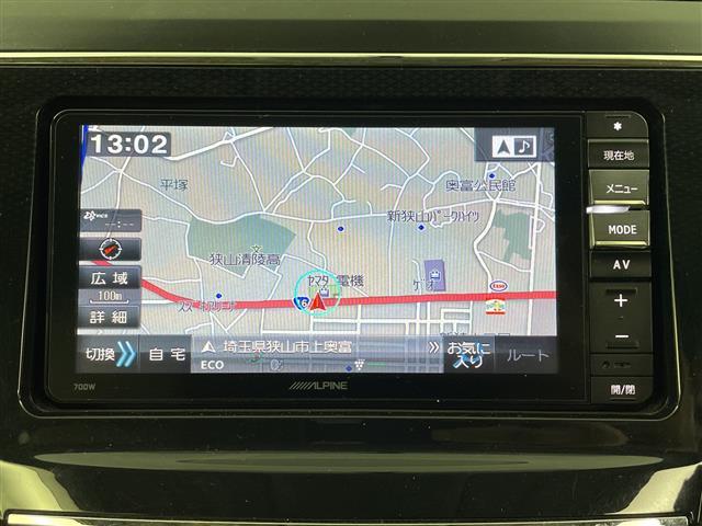 プリウスアルファ 純正ナビ(FM/AM/CD/DVD/HDMI/Bluetooth) バックカメラ フルセグテレビ クルーズコントロール ビルトインETC 運転席パワーシート ハーフレザーシート オートLEDライト(3枚目)