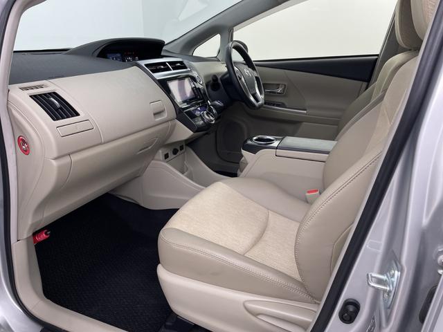 プリウスアルファ 純正ナビ(FM/AM/CD/DVD/HDMI/Bluetooth) バックカメラ フルセグテレビ クルーズコントロール ビルトインETC 運転席パワーシート ハーフレザーシート オートLEDライト(39枚目)