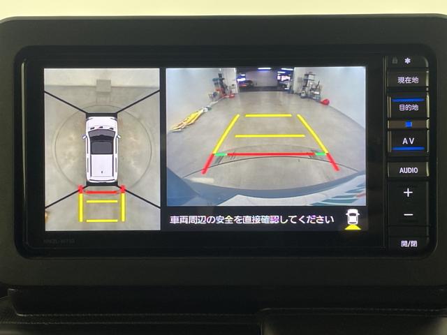 タフト Gターボ クロムベンチャー ガラスルーフ 純正ナビ 全方位カメラ フルセグテレビ ETC ドライブレコーダー レーダークルーズコントロール 衝突被害軽減ブレーキ 車線逸脱警報 クリアランスソナー シートヒーター ブレーキホールド(3枚目)