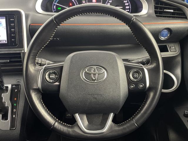 シエンタ ハイブリッドG 純正SDナビ バックカメラ フルセグTV CD/DVD/BT 両側パワースライドドア 前後ドライブレコーダー ビルトインETC 純正フロアマット レベライザー ステアリングリモコン プッシュスタート(10枚目)