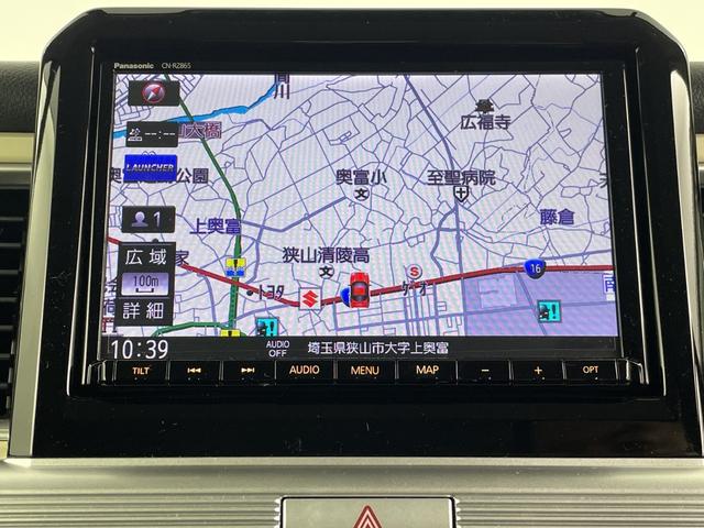 クロスビー ハイブリッドＭＺ　純正ナビ　全方位カメラ　フルセグテレビ　ビルトインＥＴＣ　前後ドライブレコーダー　シートヒーター　パドルシフト　レーダークルーズコントロール　衝突被害軽減ブレーキ　車線逸脱警報　後方コーナーセンサー（3枚目）