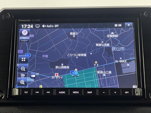 ジムニー ＸＣ　純正８インチナビ　バックカメラ　フルセグテレビ　ビルトインＥＴＣ２．０　前後ドライブレコーダー　クルーズコントロール　衝突被害軽減ブレーキ　車線逸脱警報　シートヒーター　ヒーテッドドアミラー　ＬＥＤ（3枚目）