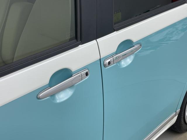 ムーヴキャンバス Xリミテッドメイクアップ SAII 社外ナビ バックカメラ 前後ドライブレコーダー ETC 両側パワースライドドア 衝突軽減ブレーキ アイドリングストップ オートライト 純正フロアマット プッシュスタート ドアバイザー フォグランプ(61枚目)