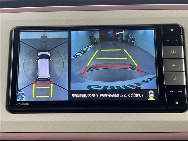 ムーヴキャンバス Ｇメイクアップリミテッド　ＳＡＩＩＩ　純正ナビ　全方位カメラ　ドライブレコーダー　ＥＴＣ　バックカメラ　両側パワースライドドア　衝突軽減ブレーキ　オートマチックハイビーム　ＬＥＤヘッドライト　純正フロアマット　横滑り防止措置　フォグランプ（2枚目）