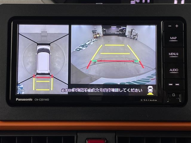 タント ファンクロス　社外ナビ　全方位カメラ　前席シートヒーター　両側パワースライドドア　衝突軽減ブレーキ　コーナーセンサー　電子パーキングシステム　ブレードホールド　ロールサンシェード　フロアマット　純正アルミホイール（2枚目）