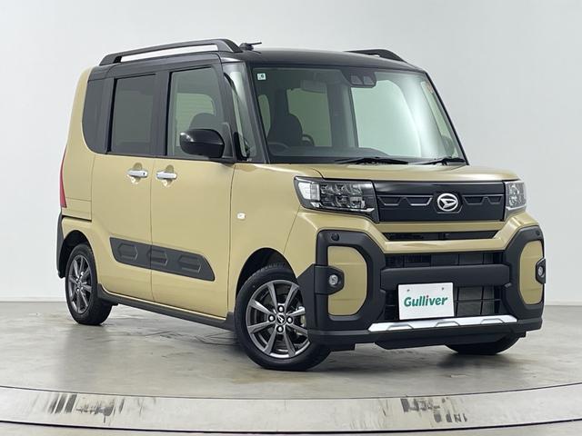 タント ファンクロス　社外ナビ　全方位カメラ　前席シートヒーター　両側パワースライドドア　衝突軽減ブレーキ　コーナーセンサー　電子パーキングシステム　ブレードホールド　ロールサンシェード　フロアマット　純正アルミホイール（64枚目）