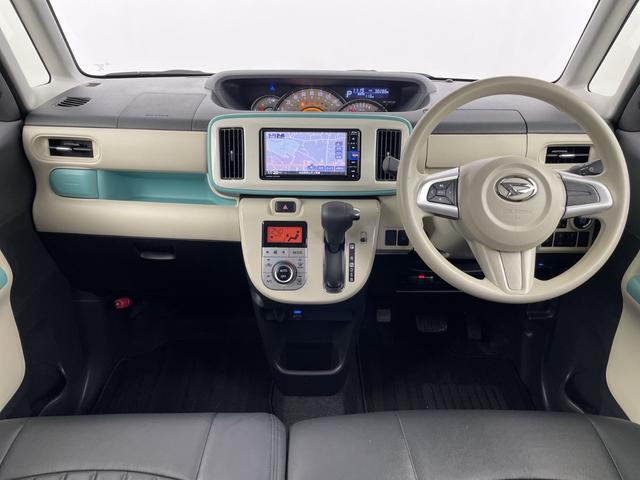 ムーヴキャンバス ＧメイクアップＶＳ　ＳＡＩＩＩ　純正ナビ　全方位カメラ　地デジワンセグ　前方ドライブレコーダー　ＥＴＣ　衝突軽減ブレーキ　オートマチックハイビーム　シートヒーター　両側パワースライドドア　レザー調シートカバー　純正フロアマット（7枚目）