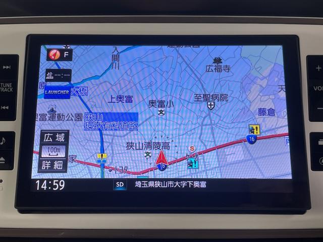 ムーヴキャンバス Gメイクアップ SAIII 純正8インチナビ バックカメラ 地デジフルセグ ETC 両側パワースライドドア 衝突軽減ブレーキ オートマチックハイビーム アイドリングストップ 純正フロアマット 純正ドアバイザー プッシュスタート(3枚目)