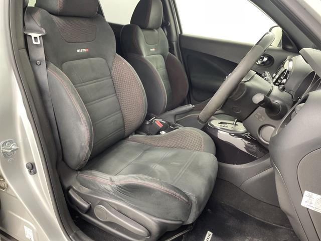 ジューク ニスモ 純正ナビ(FM/AM/CD/DVD/Bluetooth/TV) 全方位カメラ 前後ドライブレコーダー ビルトインETC センターデフロック 純正フロアマット 純正アルミホイール プッシュスタート(36枚目)