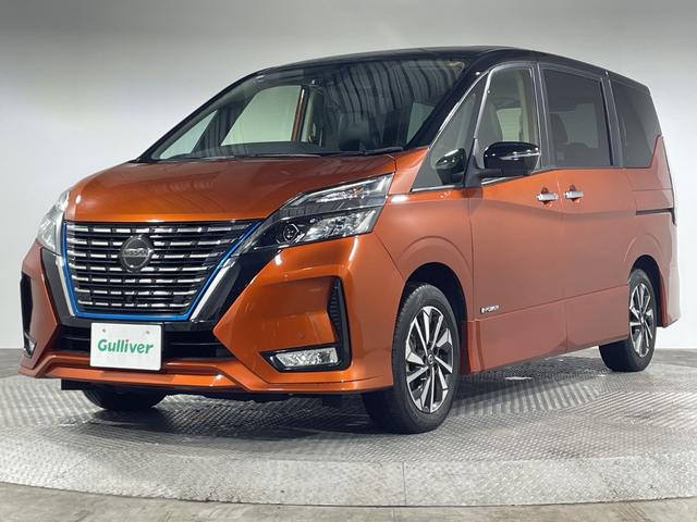 セレナ e-パワー ハイウェイスターV プロパイロット 純正10型ナビ 純正フリップダウンモニター 撥水シート パーキングアシスト スペアキー BSM 両側電動スライドドア 電動サイドブレーキ オートブレーキホールド LED フォグ マット(59枚目)
