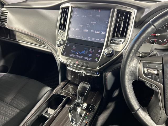 クラウン アスリートS-T 純正8型SDナビ バックカメラ フルセグ クルコン SOSコール アイドリングS ECO 革巻きステアリング パドルシフト 純正リアアンダースポイラー ETC 純正17インチAW lEDヘッドランプ(16枚目)