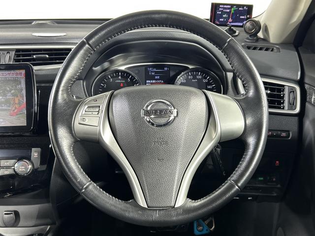 エクストレイル 20X エマージェンシーブレーキパッケージ 社外9型ナビ Bカメラ LDW AEB 進入禁止 アイドリングS カブロンシート 前席シートヒーター 革巻きステアリング 前後ソナー LED 社外前ドラレコ インテリキー プッシュスタート(12枚目)