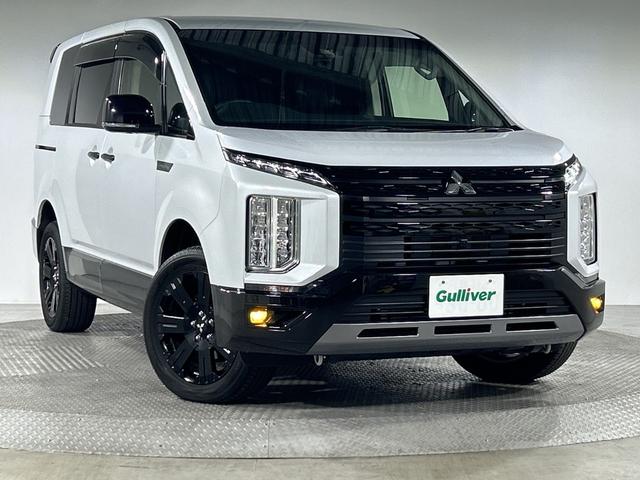 デリカD:5 シャモニー 社外11型ナビ マルチアラウンドビューM セーフティA 両側電動 PBD アイドリングS LEDヘッド/フォグランプ 半革シート D席パワーシート 前シートヒーター パドルシフト ステアリングH(64枚目)