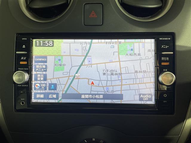 ノート Ｘ　純正ナビ　アラウンドビューＭ　フルセグ　クルーズコントロール　エマージェンシーブレーキ　車線逸脱警報　前後ドラレコ　ＬＥＤヘッドランプ　アイドリングストップ　前後ソナー　日産１５インチＡＷ　ＥＴＣ（5枚目）