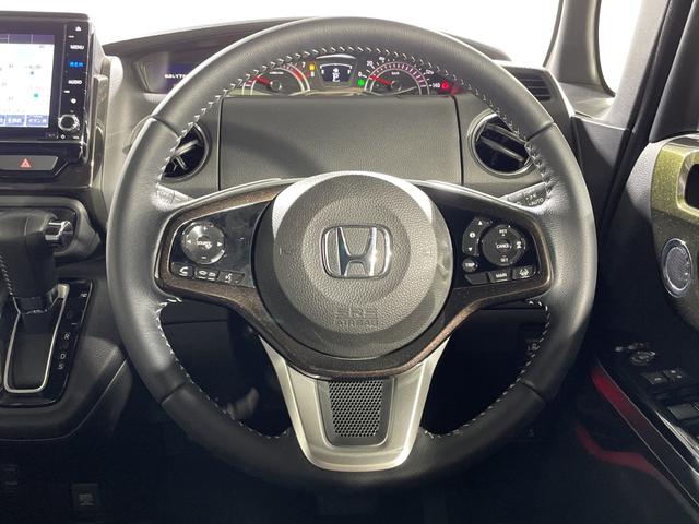 N-BOXカスタム G・Lターボホンダセンシング ホンダセンシング 純正8インチナビ バックカメラ 両側電動スライドドア ハーフレザーシート シートヒーター ビルトインETC 革巻きステアリング パドルシフト LED シーケンシャルウィンカー フォグ(10枚目)