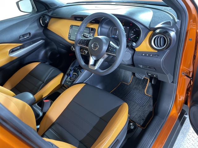 キックス Ｘ　ツートーンインテリアエディション　純正９型ナビ　アラウンドビューＭ　セーフティＡ　ＰｒｏＰＩＬＯＴ　Ｄルームミラー　２トーンカラー　ＬＥＤ　ルーフレール　電動ＰＢ／オートＢＨ　ステアリングＨ　合皮シート　前シートＨ　ＥＴＣ２．０（44枚目）