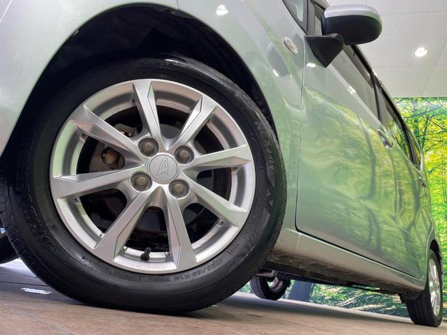 【純正１４インチアルミホイール】外観にマッチした純正アルミホイールを装着しております。各種社外アルミホイールや、スタッドレスタイヤも取扱いしております。是非ご相談ください♪