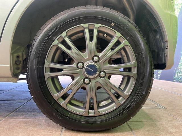 【１４インチアルミホイール】外観にマッチしたアルミホイールを装着しております。各種アルミホイールや、スタッドレスタイヤも取扱いしております。是非ご相談ください♪