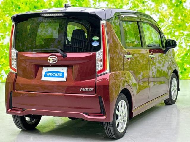 ムーヴ ４ＷＤカスタムＸ　ＳＡ　保証書／社外　ＳＤナビ／衝突安全装置／ヘッドランプ　ＬＥＤ／ＥＴＣ／ＥＢＤ付ＡＢＳ／横滑り防止装置／アイドリングストップ／ワンセグＴＶ／エアバッグ　運転席／エアバッグ　助手席　衝突被害軽減システム（3枚目）