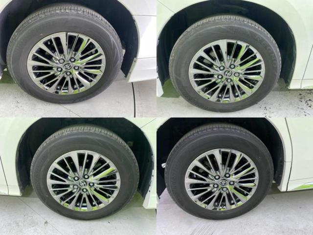 アルファードハイブリッド 4WDエグゼクティブラウンジ 新品タイヤ/サンルーフ/純正エアロ/JBL/保証書/純正 SDナビ/フリップダウンモニター/デジタルインナーミラー/衝突安全装置/両側電動スライドドア/シートヒーター/車線逸脱防止支援システム 4WD(56枚目)