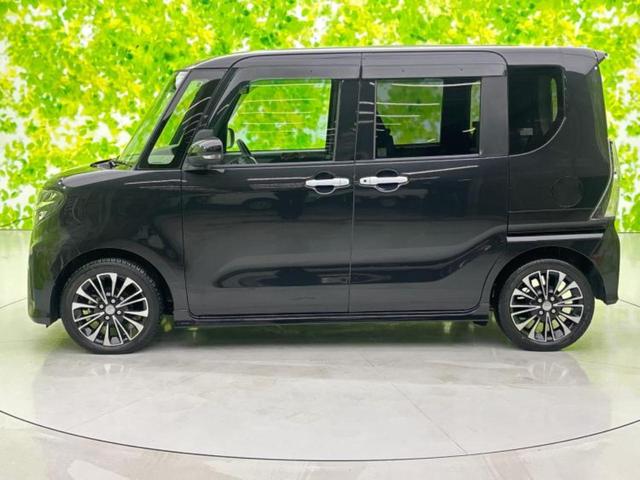 タント カスタムＲＳ　新品タイヤ／保証書／社外　ＳＤナビ／衝突安全装置／両側電動スライドドア／シート　ハーフレザー／ヘッドランプ　ＬＥＤ／ＵＳＢジャック／Ｂｌｕｅｔｏｏｔｈ接続／ＥＢＤ付ＡＢＳ／横滑り防止装置　ワンオーナー（2枚目）