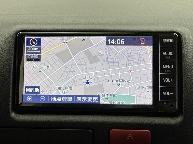 ハイエースバン ロングＤＸ　ブレーキサポート　リアカメラ　ＰＷ　運転席エアバッグ　ナビテレビ　横滑り防止　整備点検記録簿　イモビ付　パワーステアリング　エアコン　ミュージックプレイヤー接続可　ＡＢＳ　キーレス　ワンセグテレビ（5枚目）