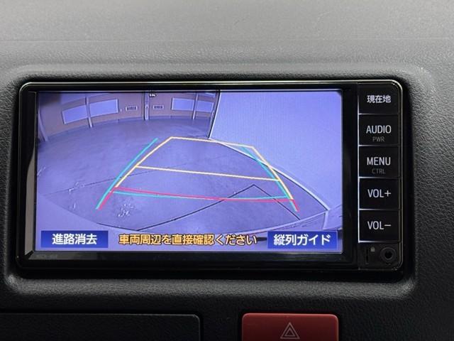 ハイエースバン ロングＤＸ　ブレーキサポート　リアカメラ　ＰＷ　運転席エアバッグ　ナビテレビ　横滑り防止　整備点検記録簿　イモビ付　パワーステアリング　エアコン　ミュージックプレイヤー接続可　ＡＢＳ　キーレス　ワンセグテレビ（6枚目）