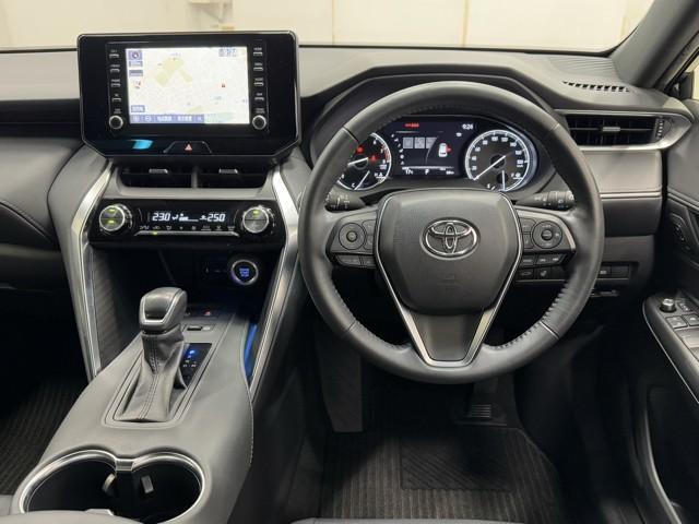 ハリアー G レザーパッケージ 地デジTV AUX 盗難防止装置 クルコン 横滑り防止装置 Rカメラ Pシート キーレス エアバッグ 本革 LED スマートキー ABS メモリーナビ ETC ドラレコ アルミ プリクラ(4枚目)