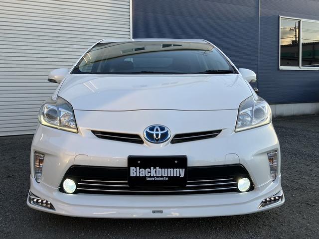 プリウス Ｓ　１年保証／後期／モデリスタエアロ／社外ＡＷ／ブラックレザー調シートカバー／純正ＨＤＤナビ／ＣＤ／ＤＶＤ再生／ワンセグ／ビルトインＥＴＣ／Ｐスタート／スマートキー（2枚目）