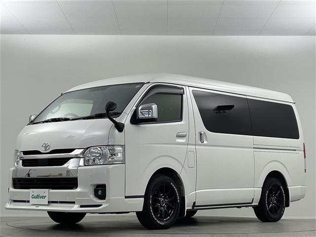 ハイエースワゴン ＧＬ　禁煙　モデリスタエアロ　後席　全方位　ＬＥＤ　純正ナビ　ビルトインＥＴＣ　ドライブレコーダー　フルセグＴＶ　パワースライドドア　スマートキー　ＭＴモード付ＡＴ　衝突被害軽減（16枚目）