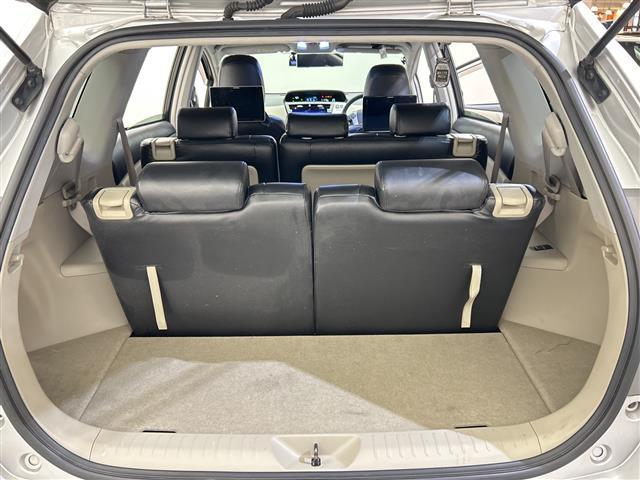 プリウスアルファ S 社外10型ナヒ゛社外後席モニター ETC 前ドライブレコーダー バックカメラ LEDヘッドライト 純正フロアマット 衝突軽減システム スマートキー 3列シート スペアーキー カーテンエアーバック(16枚目)