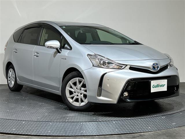 プリウスアルファ S 社外10型ナヒ゛社外後席モニター ETC 前ドライブレコーダー バックカメラ LEDヘッドライト 純正フロアマット 衝突軽減システム スマートキー 3列シート スペアーキー カーテンエアーバック(32枚目)