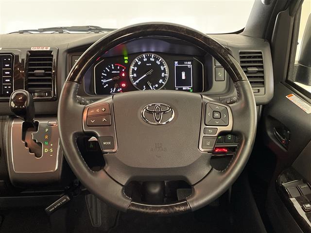 ハイエースバン スーパーＧＬ　ダーク　プライムＩＩ　デジタルインナーミラー　両側電動スライドドア　衝突被害軽減ブレーキ　社外ＳＤナビ　前後コーナーセンサー　ＥＴＣ　前後ドライブレコーダー　フルセグＴＶ　バックカメラ　ＵＳＢ入力端子　スマートキー　禁煙（24枚目）