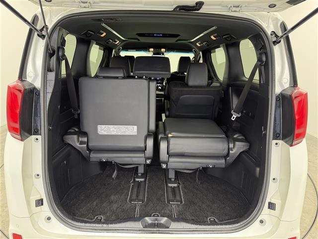 アルファードハイブリッド S タイプゴールドII ワンオナ 4WD 追従クルコン レーンアシスト BSM オートマチックハイビーム デジタルミラー 三眼LED LEDフォグ 両側パワスラ Pバックドア スマートキー 純正フロアマット(26枚目)