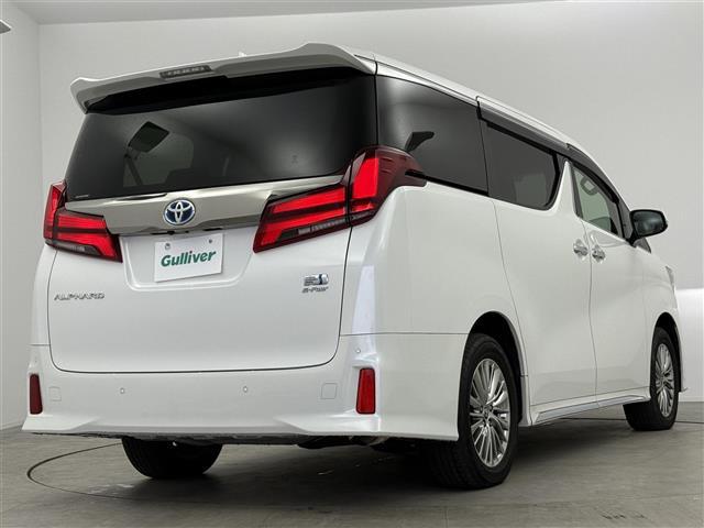 アルファードハイブリッド S タイプゴールドII ワンオナ 4WD 追従クルコン レーンアシスト BSM オートマチックハイビーム デジタルミラー 三眼LED LEDフォグ 両側パワスラ Pバックドア スマートキー 純正フロアマット(33枚目)