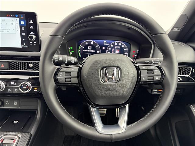 シビック e:HEV EX 登録済未使用車 9インチディスプレイナビ フルセグTV バックカメラ ホンダセンシング パノラマサンルーフ BOSE ワイヤレス充電 ETC2.0 前後ドラレコ パワーシート 衝突軽減 ドラレコ(3枚目)