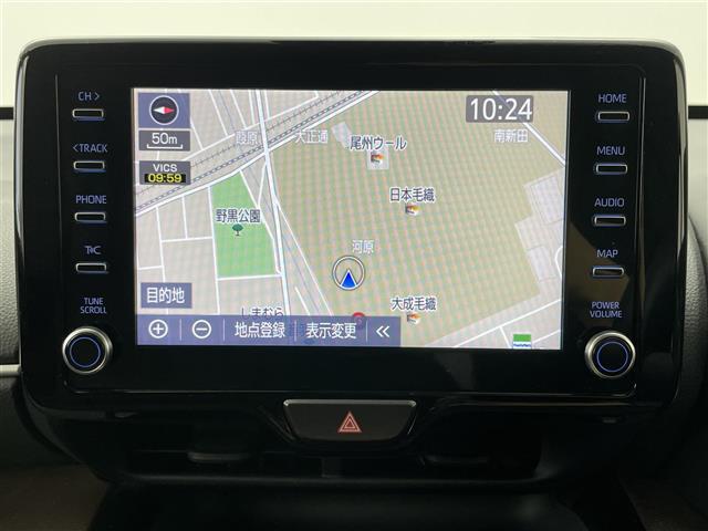 ヤリスクロス ハイブリッドZ ディスプレイオーディオ アラウンドビューモニター 追従クルコン ビルトETC シートヒーター ハーフレザー パワーシート ステアリングヒーター オートハイビーム スマートキー 保証書 記録簿(8枚目)