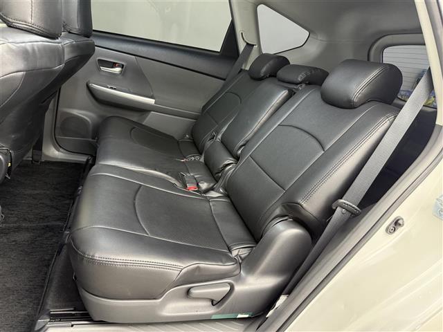 プリウスアルファ Sツーリングセレクション 純正HDDナビ 前後ドラレコ ETC 横滑り防止 オートライト フォグランプ TSC 純正18インチAWプッシュスタート スペアキー レザー調シートカバー(25枚目)