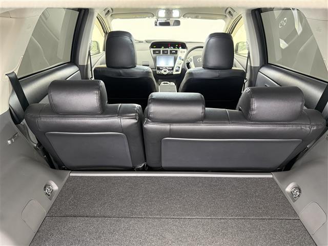 プリウスアルファ Sツーリングセレクション 純正HDDナビ 前後ドラレコ ETC 横滑り防止 オートライト フォグランプ TSC 純正18インチAWプッシュスタート スペアキー レザー調シートカバー(27枚目)