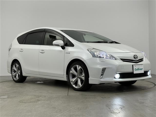 プリウスアルファ Sツーリングセレクション 純正HDDナビ 前後ドラレコ ETC 横滑り防止 オートライト フォグランプ TSC 純正18インチAWプッシュスタート スペアキー レザー調シートカバー(29枚目)