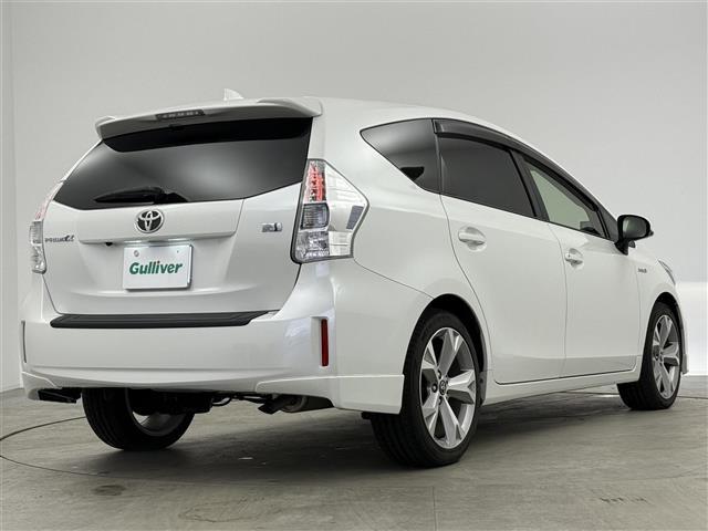 プリウスアルファ Sツーリングセレクション 純正HDDナビ 前後ドラレコ ETC 横滑り防止 オートライト フォグランプ TSC 純正18インチAWプッシュスタート スペアキー レザー調シートカバー(31枚目)