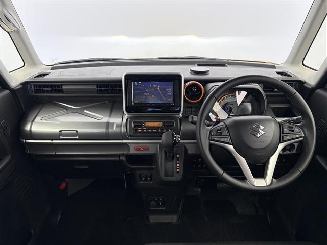 スペーシアギア ハイブリッドXZ ターボ スズキセーフティサポート 衝突被害軽減ブレーキ 車線逸脱警報 レーダークルーコントロール ステアリングスイッチ 両側電動スライドドア 純正ナビ ワンセグTV Bluetooth ステアリングスイッチ(42枚目)