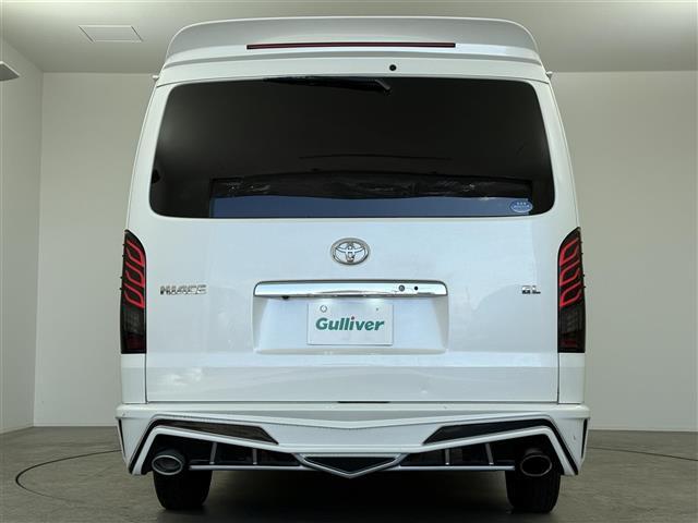 ハイエースワゴン ＧＬ　伊原工業アイシート（ベッドキット）　フロントスポイラー／リアスポイラー／リアウィング　ＳＤナビ（ＡＶＩＣ－ＺＨ０７７７Ｗ　フリップダウンモニター　ダズフェローズテールランプ　パワースライドドア　ＥＴＣ（29枚目）