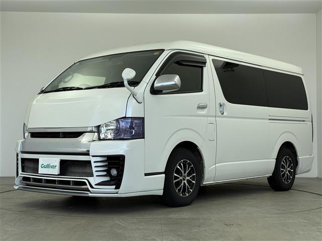 ハイエースワゴン ＧＬ　伊原工業アイシート（ベッドキット）　フロントスポイラー／リアスポイラー／リアウィング　ＳＤナビ（ＡＶＩＣ－ＺＨ０７７７Ｗ　フリップダウンモニター　ダズフェローズテールランプ　パワースライドドア　ＥＴＣ（32枚目）