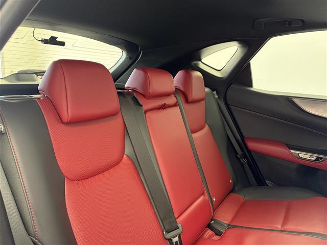 ＮＸ ＮＸ４５０ｈ＋　Ｆスポーツ　レクサスセーフティシステム　衝突軽減　レーンキープ　追従型クルコン　全方位カメラ　ＢＳＭ　前後ドライブレコーダー　パドルシフト　１４型純正ナビ　Ｃａｒｐｌａｙ　シート赤黒　カーテシランプ　ＥＴＣ２．０（25枚目）