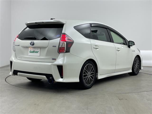 プリウスアルファ Sツーリングセレクション・G’s アルパイン製9インチナビ CD DVD Bluetooth フルセグTV バックカメラ ETC 前後ドライブレコーダー ハーフレザーシート 社外17インチアルミホイール HIDライト スマートキー(30枚目)