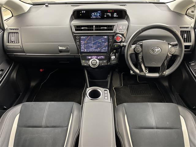 プリウスアルファ Sツーリングセレクション・G’s アルパイン製9インチナビ CD DVD Bluetooth フルセグTV バックカメラ ETC 前後ドライブレコーダー ハーフレザーシート 社外17インチアルミホイール HIDライト スマートキー(41枚目)