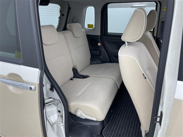 ムーヴキャンバス Ｘリミテッドメイクアップ　ＳＡＩＩ　禁煙車　オーディオ　両側パワースライドドア　衝突軽減ブレーキ　アイドリングストップ　レーンキープアシスト　オートエアコン　フロアマット　スマートキー　プッシュスタート　ベンチシート　電動格納ミラー（22枚目）